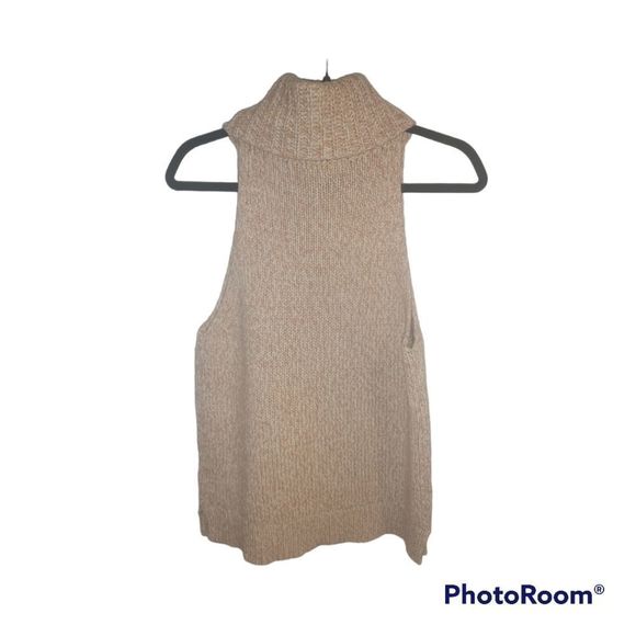 NWOT Madewell 50% merino wool sleeveless turtleneck knit top size medium - Picture 4 of 8